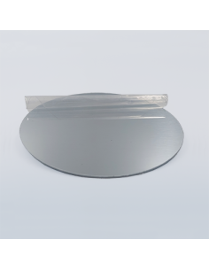 Plaque ronde en zinc poli diamètre 5 cm